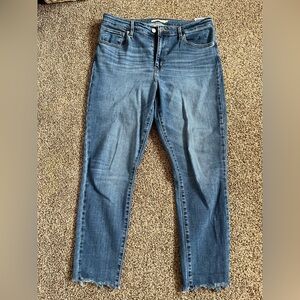 Levi’s women’s raw hem 721 skinny jeans